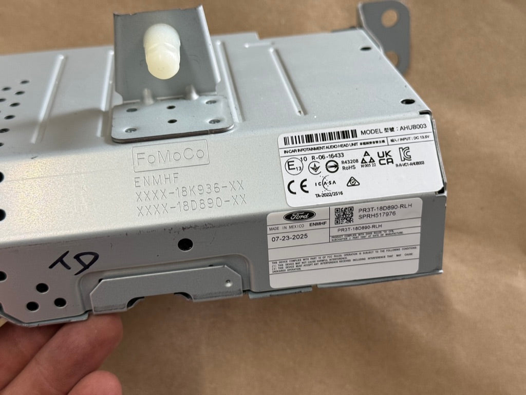 2024-2026 Ford Mustang S650 Radio Head Unit "PR3T-18D890-RLH"