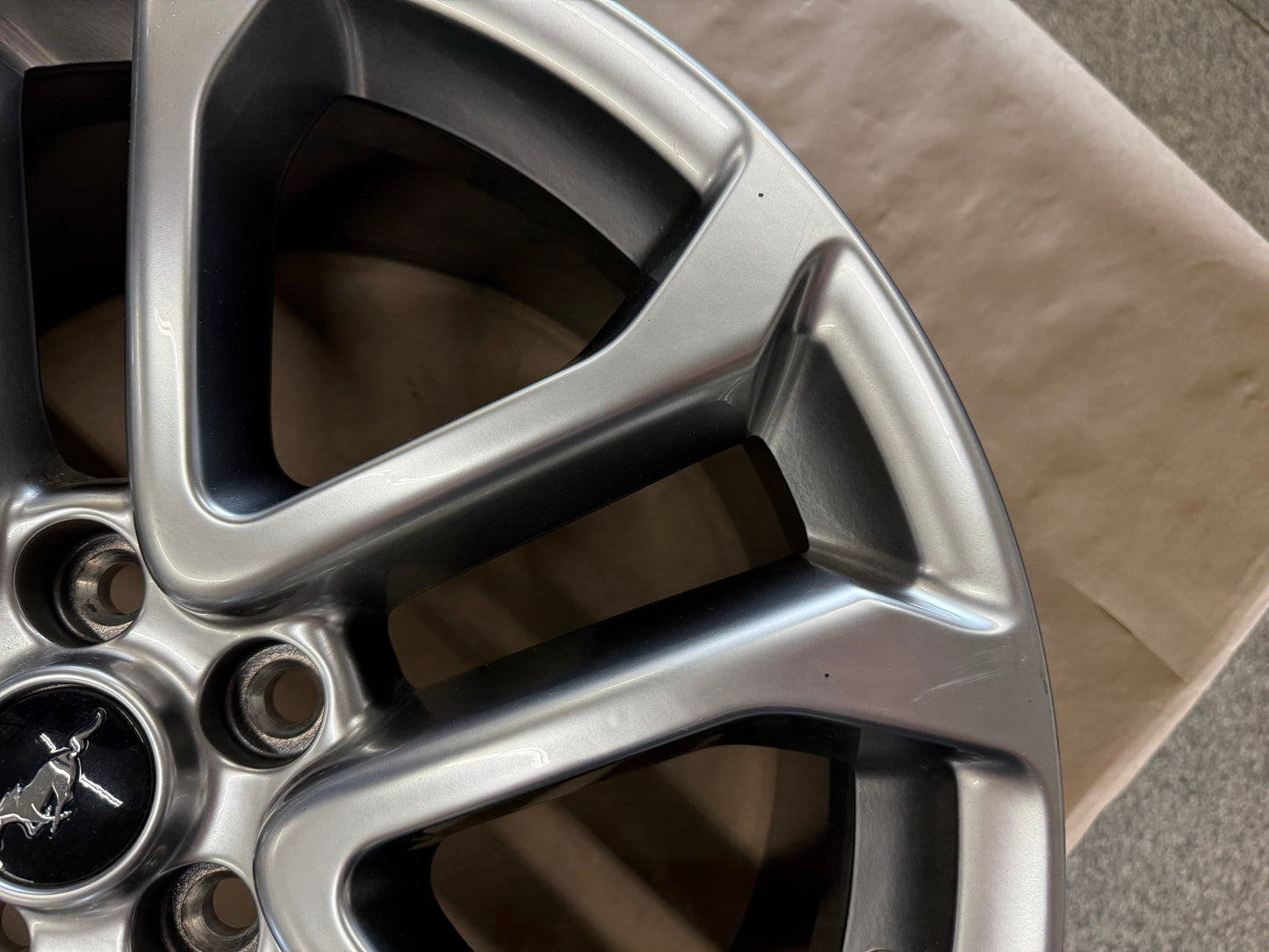 2015-2023 Ford Mustang GT Silver Wheel Rim 20x9"