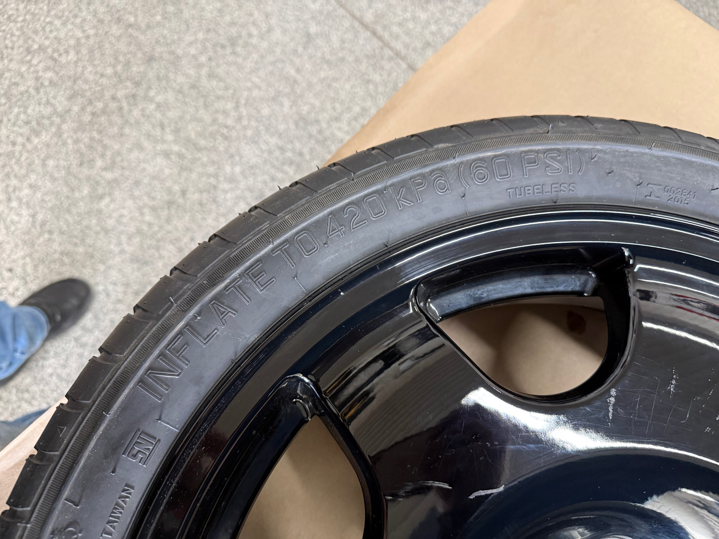 2015-2026 Ford Mustang GT Spare Tire 155/60/18 "Black"