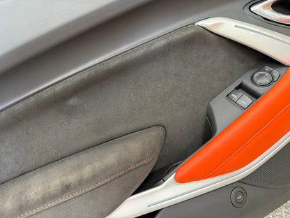 2016-2024 Chevrolet Camaro SS Coupe RH LH Pair Door Panels Black/Orange Leather