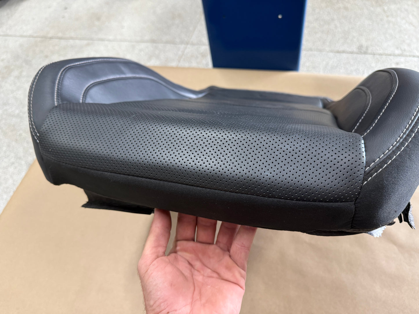 2018-2023 Ford Mustang RH Passenger Side Front Lower Leather Seat Cover