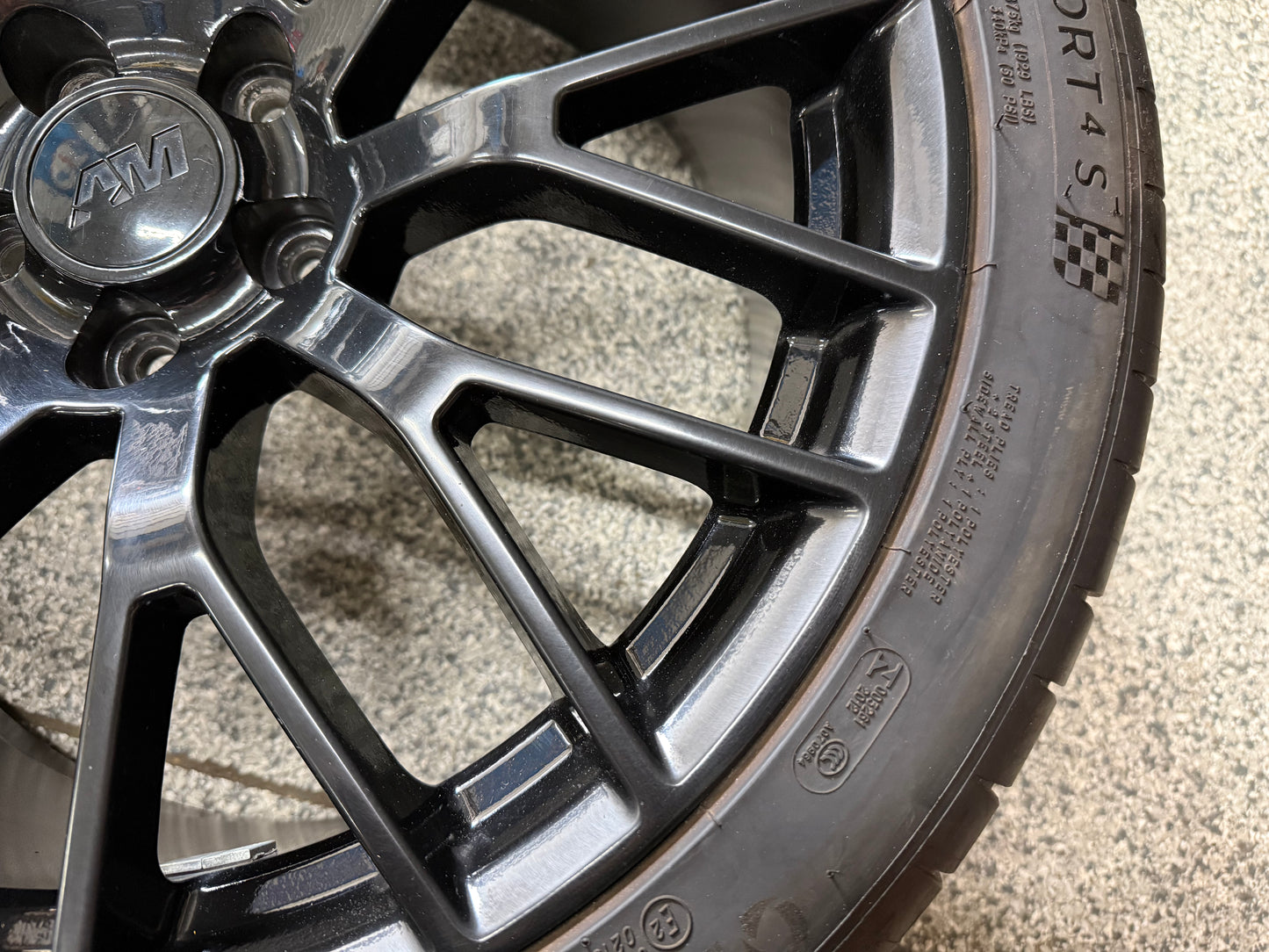 2015-2023 Ford Mustang GT 20x10" Wheel Rim PP1 305/30/20 Michelin AM Replica