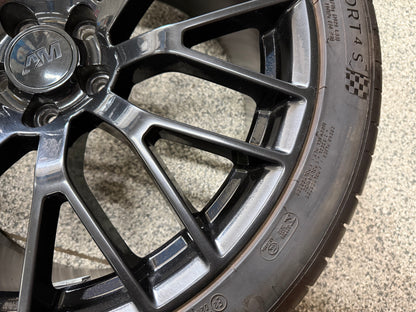 2015-2023 Ford Mustang GT 20x10" Wheel Rim PP1 305/30/20 Michelin AM Replica