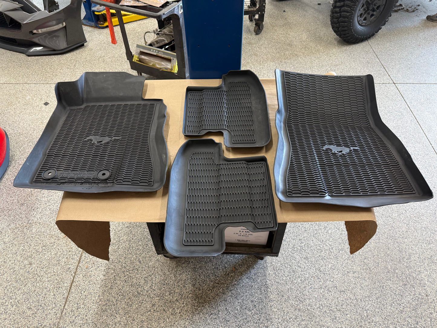 2015-2023 Ford Mustang Rubber Front & Rear Floor Mats