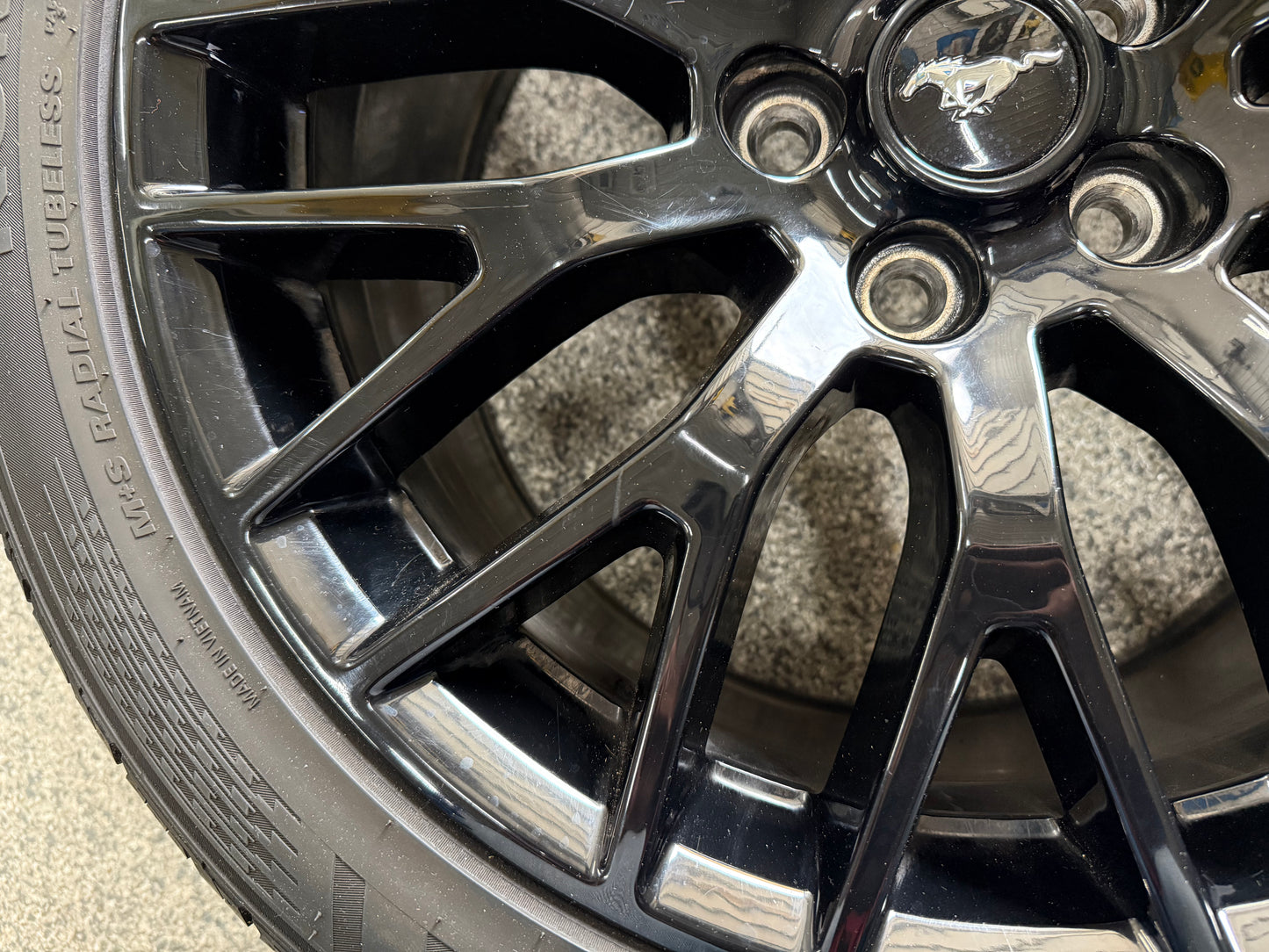 2015-2023 Mustang GT 5.0 19x9.5" Wheel Rim PP1 Rear 275/40/19 Kumho