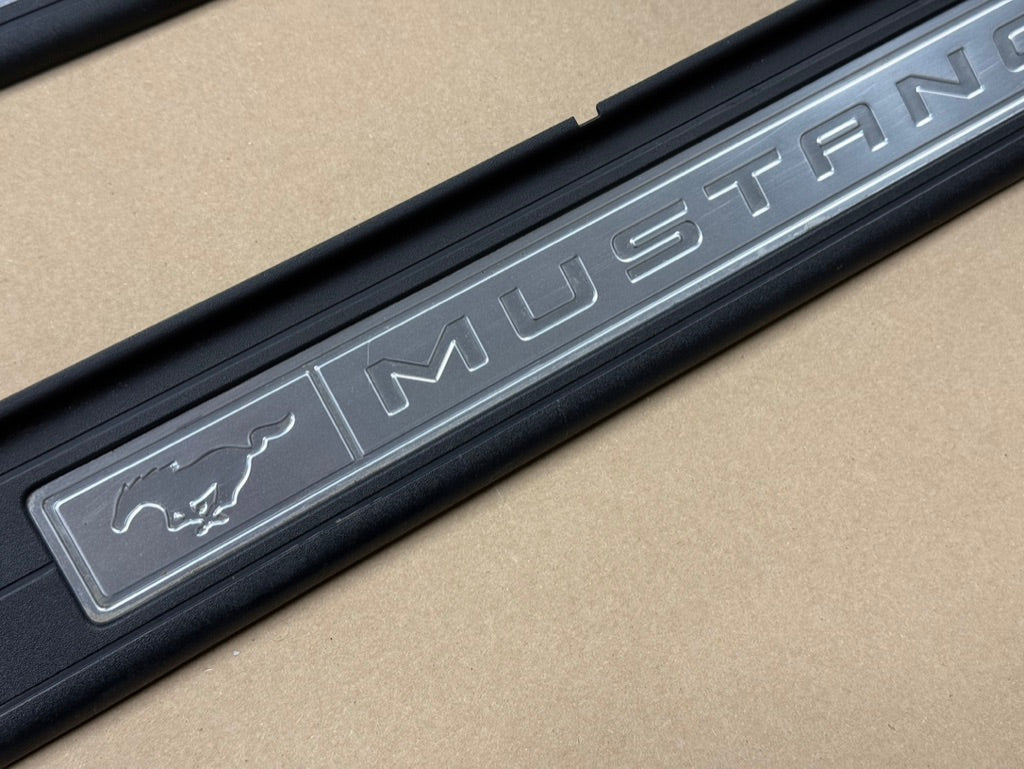 2015 Ford Mustang GT Anniversary Scuff Plates Interior Trim Black