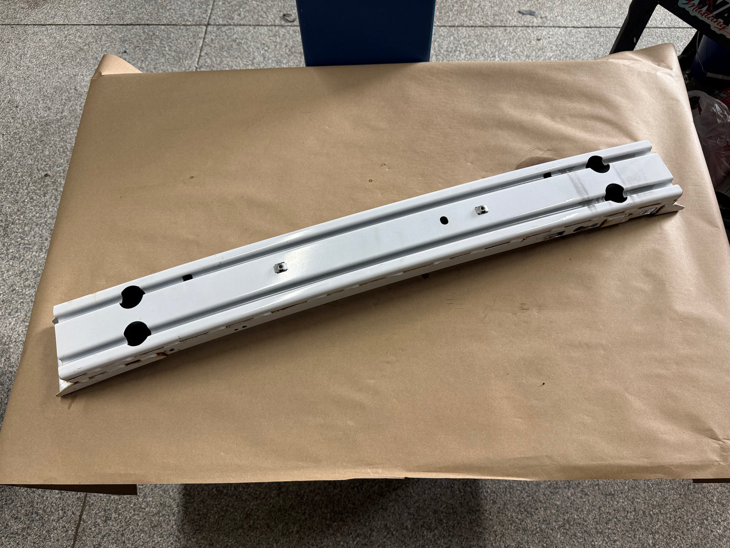 2018-2023 Ford Mustang GT Front Bumper Support Reinforcement "White"
