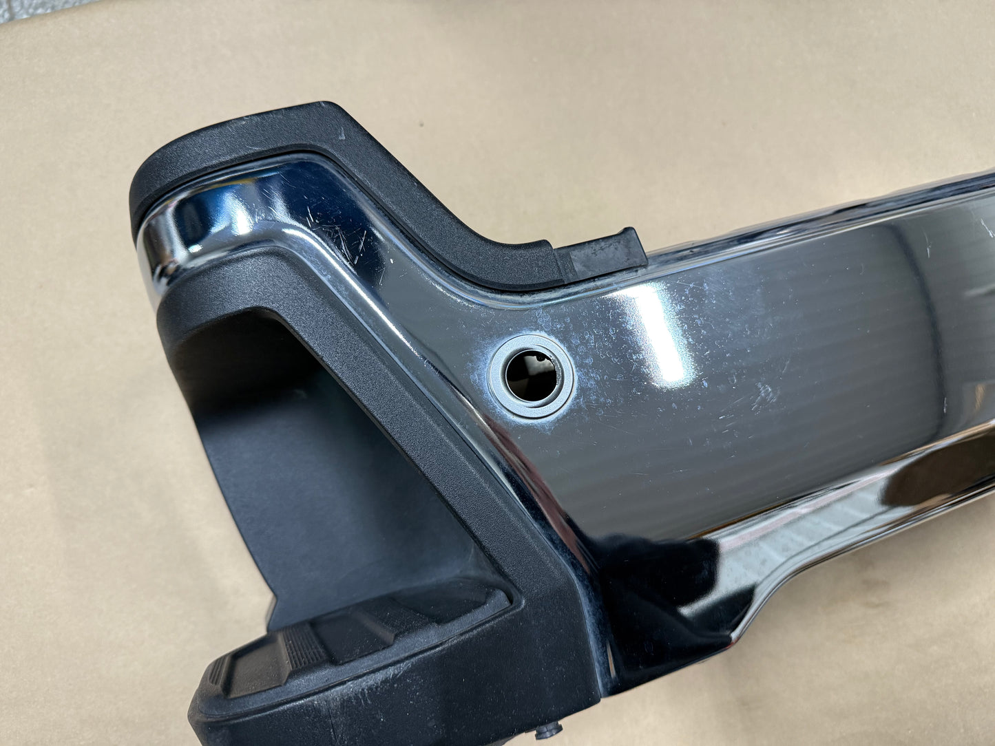 2023-2025 FORD F-250 F-350 LH DRIVER SIDE REAR BUMPER END CAP CHROME