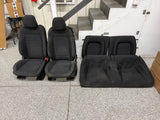 2015-2017 Ford Mustang GT Black Cloth Seats Coupe Front Rear Power Seats