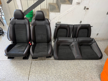 2018-2023 Ford Mustang GT California Special Front Rear Seats Black Red Stitch