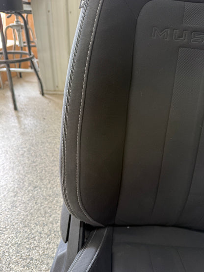 2018-2023 Ford Mustang GT Black Cloth Seats Coupe Front Rear Power Seats
