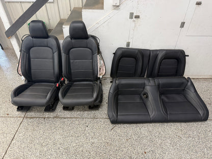 2024-2026 Ford Mustang GT Black Leather Front Rear Seats Heated/Cooled