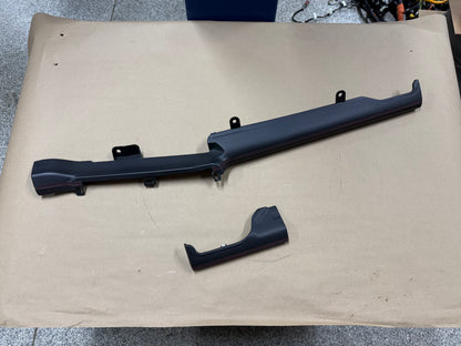 2024-2026 Ford Mustang S650 Dash Trim Leather Pieces RH LH "Red Stitching"