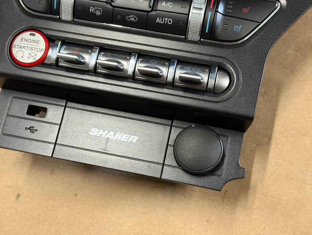 2015-2017 Ford Mustang GT Face Plate Premium Radio 8 inch Trim Piece