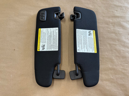 2015-2023 Ford Mustang Coupe Sun Visors Pair "Home Link"