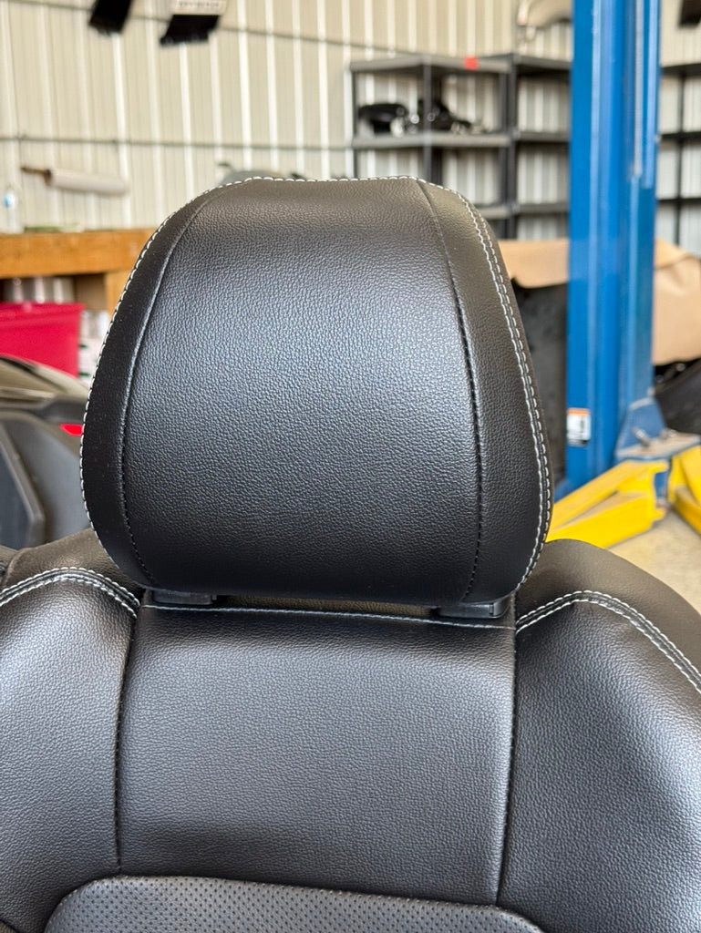 2018-2023 Ford Mustang GT Black Leather Coupe Front & Rear Seats