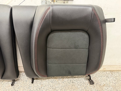2018-2023 Ford Mustang GT/CS Black Leather/Suede Coupe Rear Seats