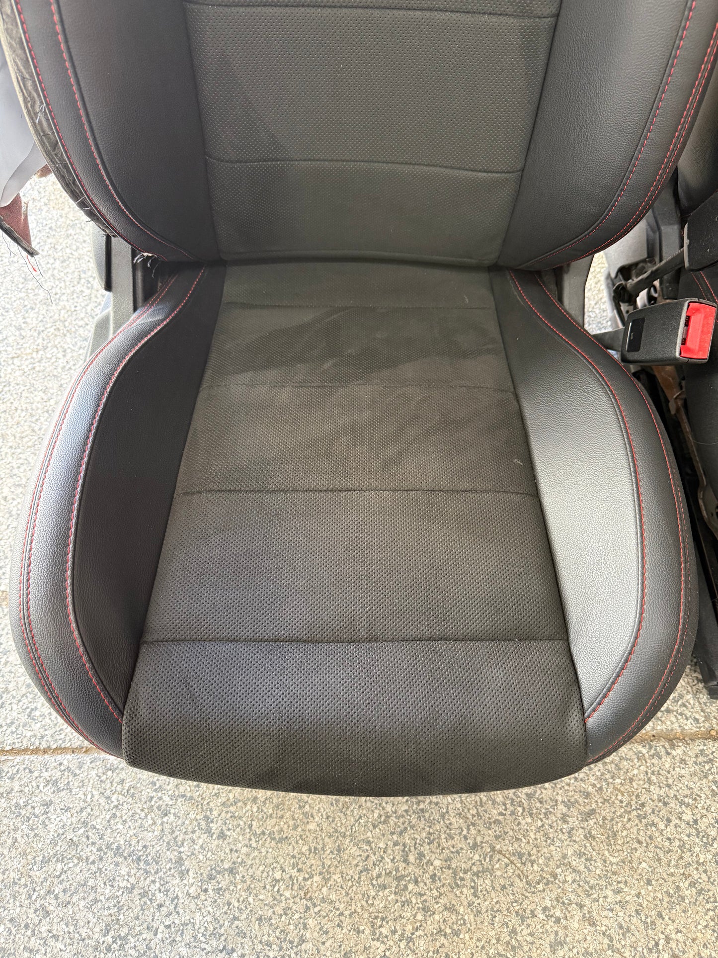 2018-2023 Ford Mustang GT California Special Front Rear Seats Black Red Stitch