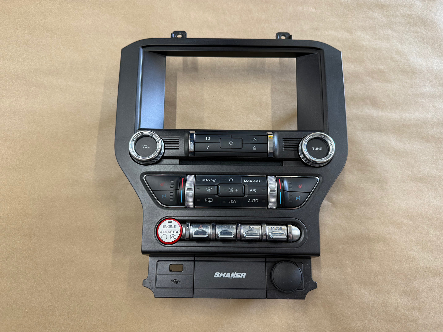 2015-2017 Ford Mustang GT Face Plate Premium Radio 8 inch Trim Piece