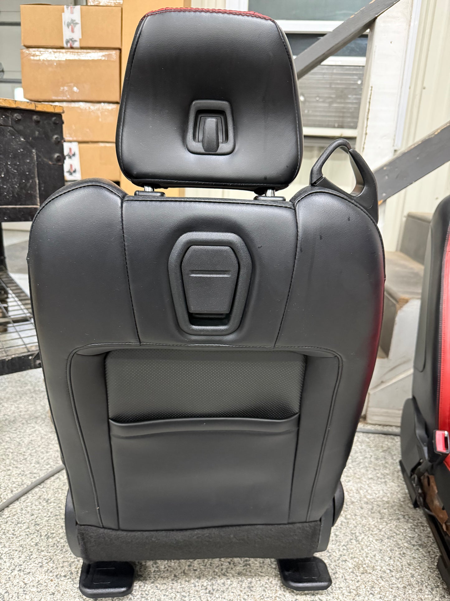 2015-2017 Ford Mustang GT Red/Black Leather Convertible Front & Rear Seats