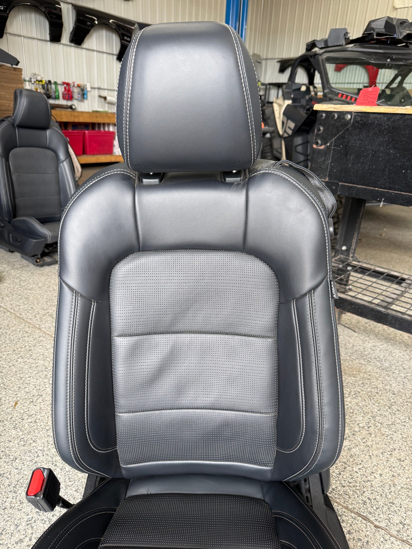 2024-2026 Ford Mustang GT Black Leather Coupe Front & Rear Seats