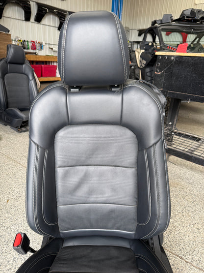 2024-2026 Ford Mustang GT Black Leather Coupe Front & Rear Seats