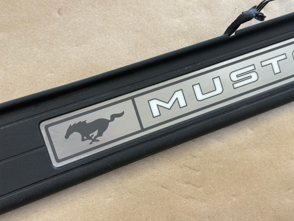 2015-2023 Ford Mustang "My Color" Sill/Scuff Plates Interior Trim Black