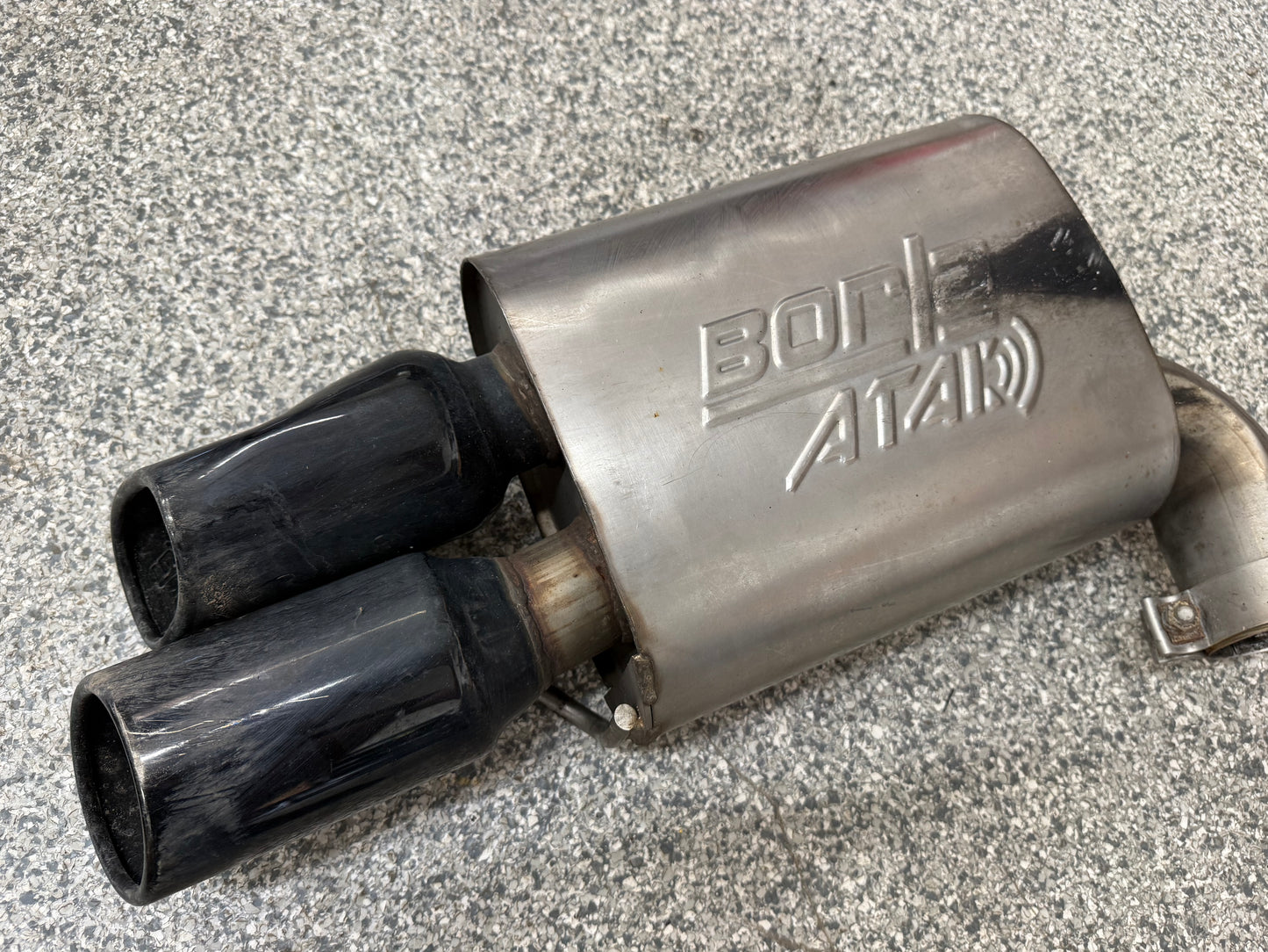 2018-2023 Ford Mustang GT Borla ATAK Cat-Back Exhaust System Black Tip *Damaged*