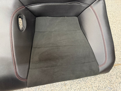 2018-2023 Ford Mustang GT/CS Black Leather/Suede Coupe Rear Seats