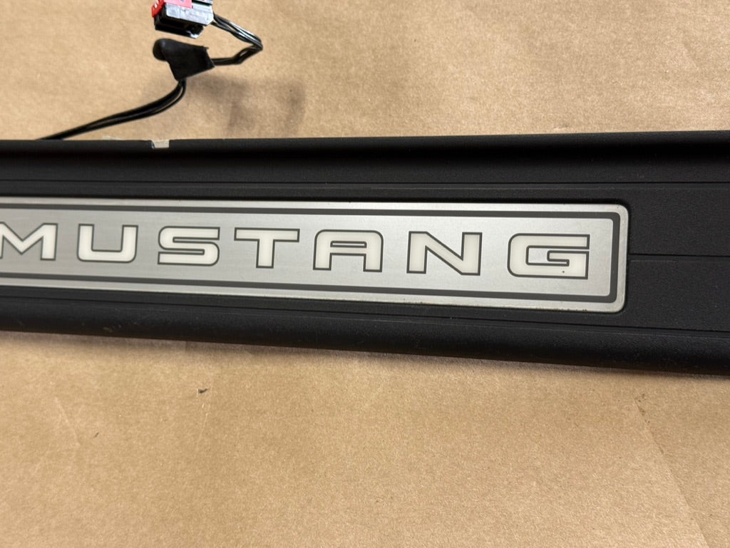 2015-2023 Ford Mustang "My Color" Sill/Scuff Plates Interior Trim Black