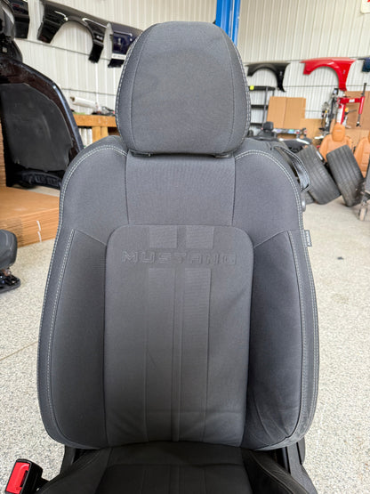 2018-2023 Ford Mustang GT Black Cloth Seats Coupe Front Rear Power Seats