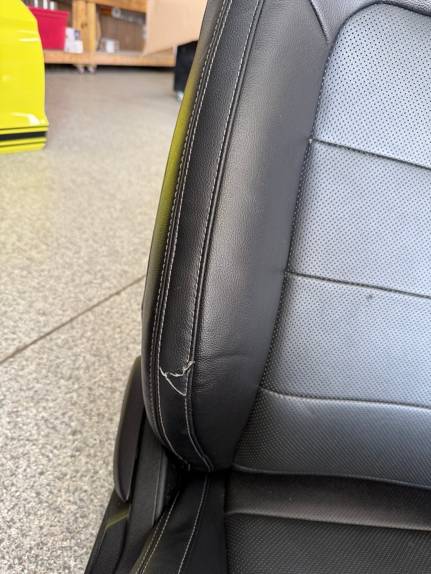 2018-2023 Ford Mustang GT Black Leather Convertible Front & Rear Seats