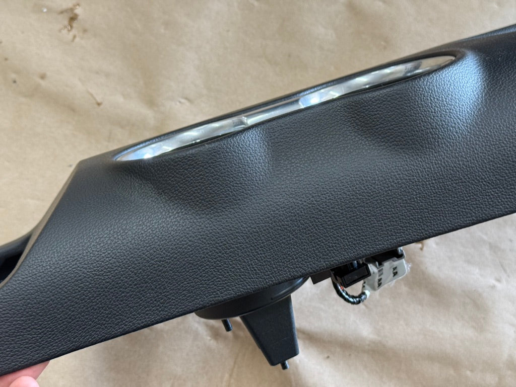2018-2023 Mustang GT Center Console Top Interior Trim Pieces Leather Red Stitch