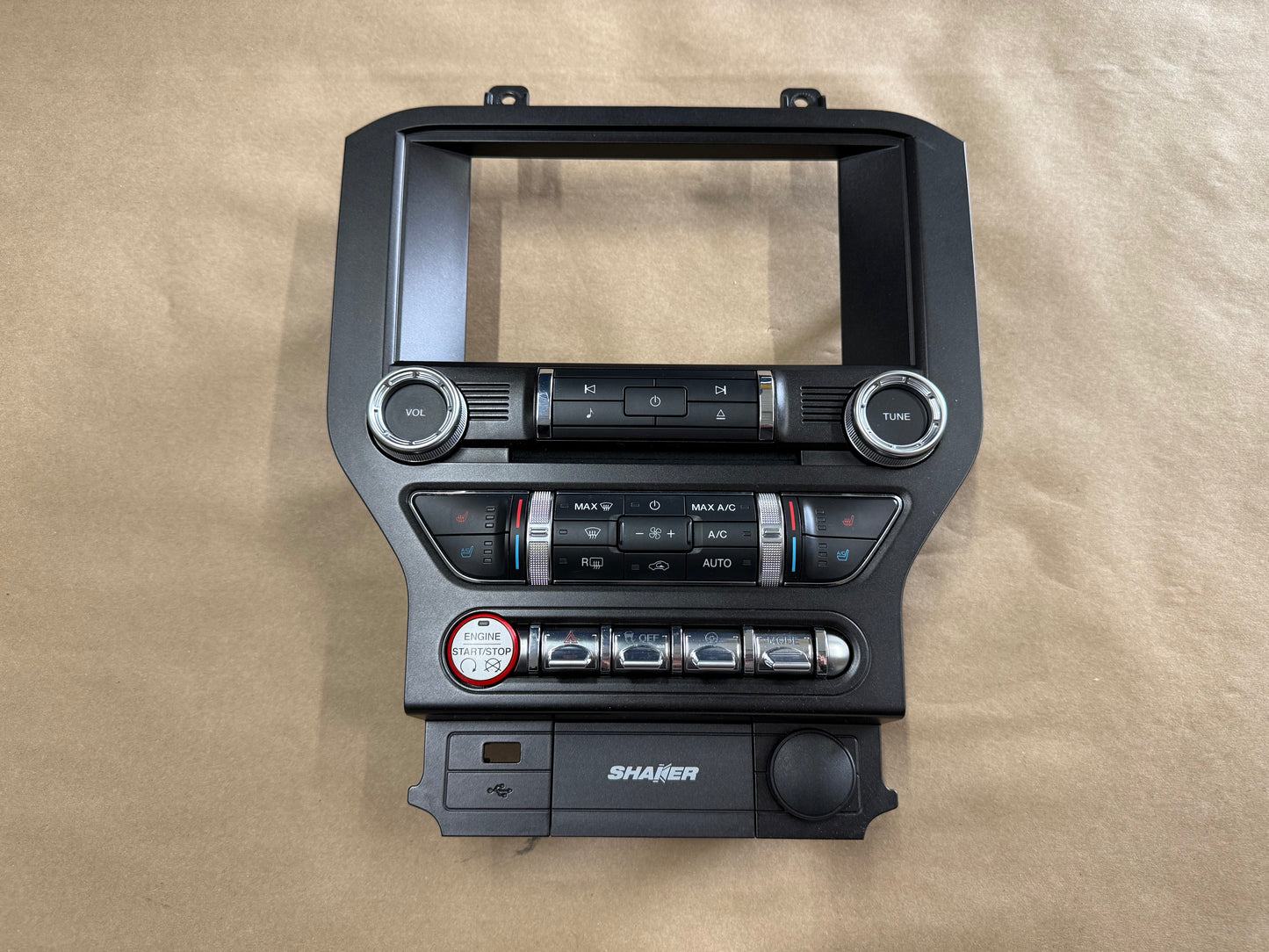 2015-2017 Ford Mustang GT Face Plate Premium Radio 8 inch Trim Piece