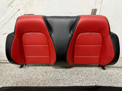 2015-2017 Ford Mustang GT Red/Black Leather Convertible Front & Rear Seats