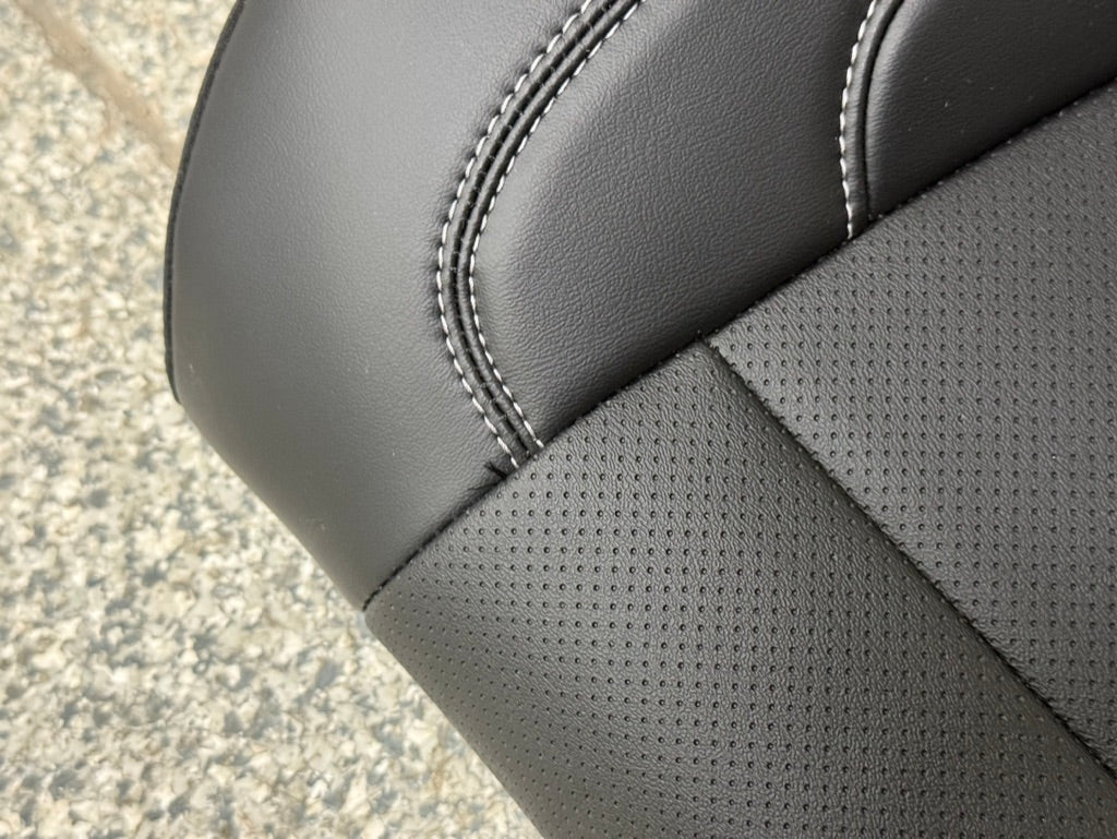 2018-2023 Ford Mustang GT Black Leather Coupe Rear Seats