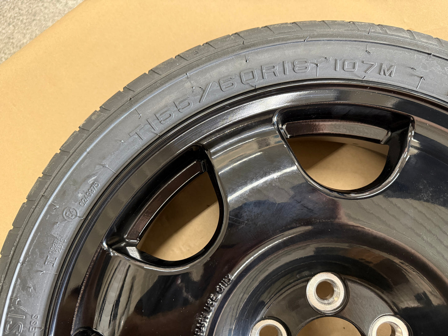 2015-2026 Mustang GT Spare Tire 155/60/18 "Black"