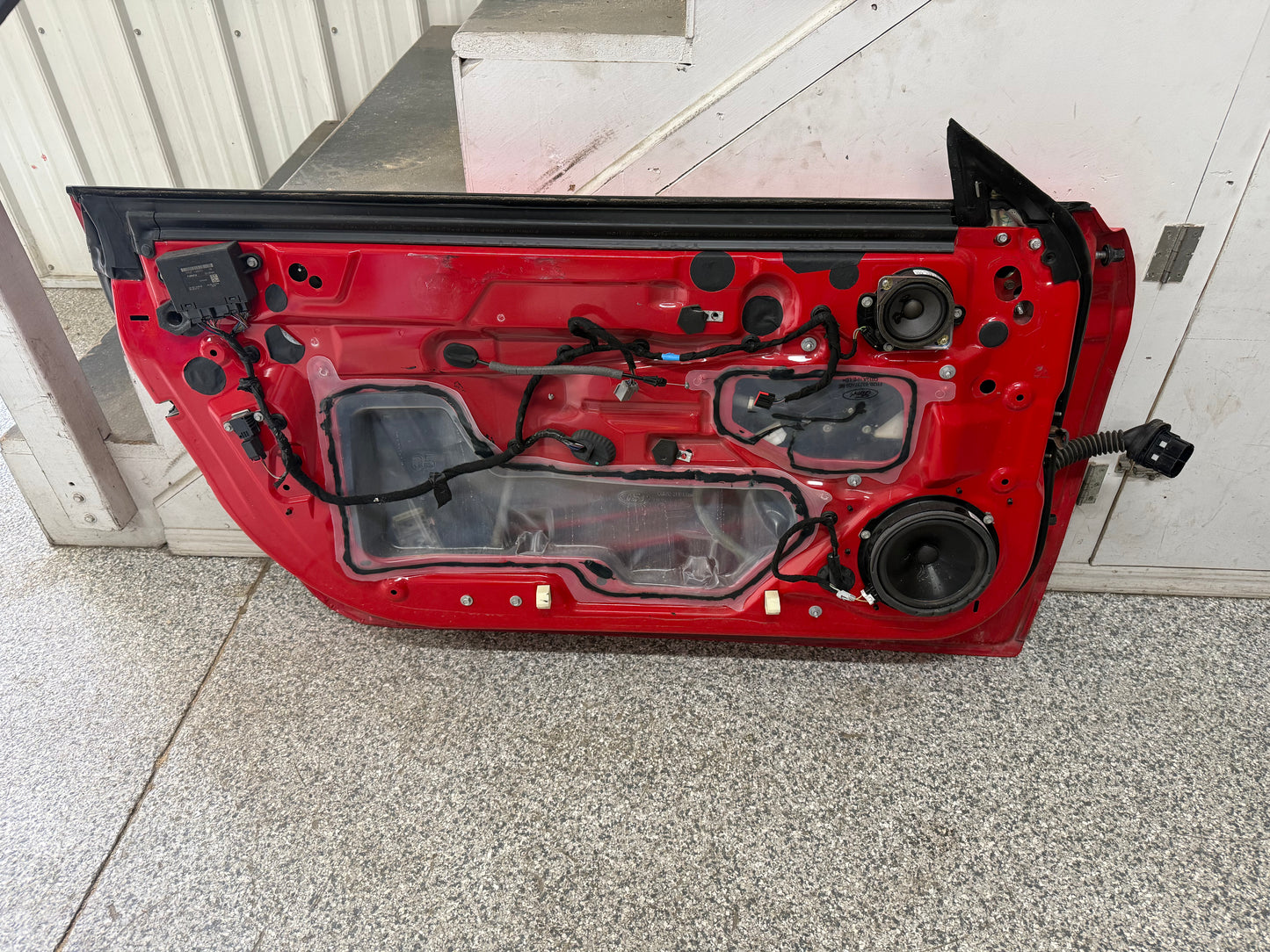 2015-2023 Ford Mustang GT GT500 LH Driver Side Door Complete w/Glass "Race Red"