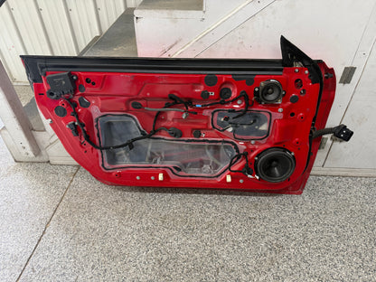 2015-2023 Ford Mustang GT GT500 LH Driver Side Door Complete w/Glass "Race Red"