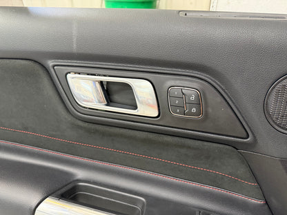 2018-2023 Ford Mustang LH RH California Special Door Panels Pair Red Stitch
