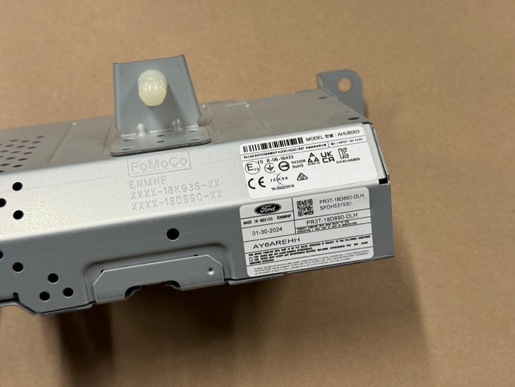 2024-2026 Mustang S650 Ford Radio Head Unit "PR3T-18D890-DLH"