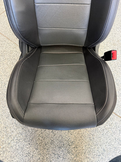 2018-2023 Ford Mustang GT Black Leather Coupe Front & Rear Seats