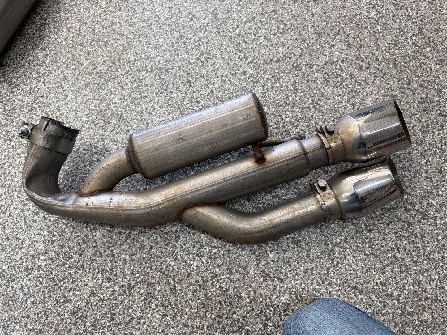 2018-2023 Ford Mustang GT 5.0L MBRP 3" Cat Back 4" Tips, Race Version (Damaged)