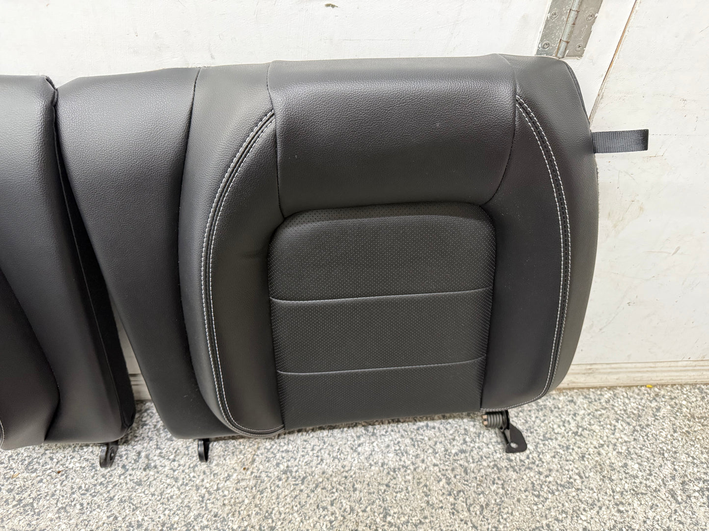 2018-2023 Ford Mustang GT Black Leather Coupe Front & Rear Seats