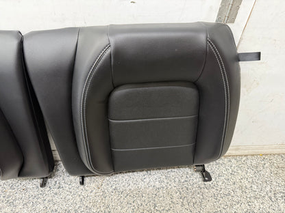 2018-2023 Ford Mustang GT Black Leather Coupe Front & Rear Seats