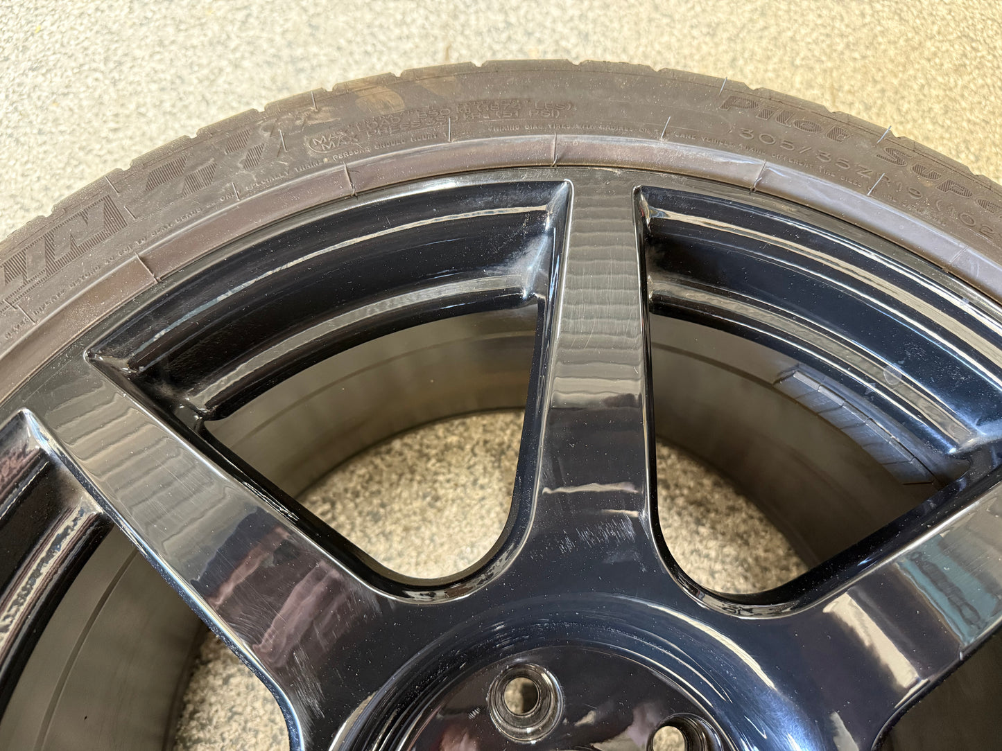 2015-2026 Mustang SVE R350 19x11" Wheel Tire 305/35/19 Michelin Pilot SS