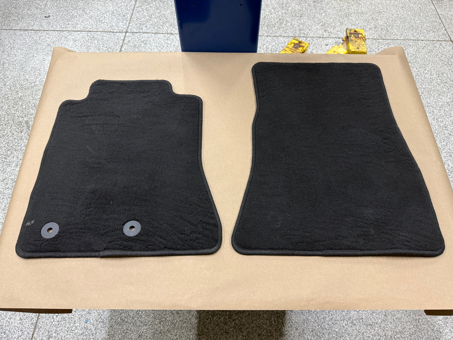 2024-2026 Ford Mustang Front Floor Mats Carpet "Black Stitch"