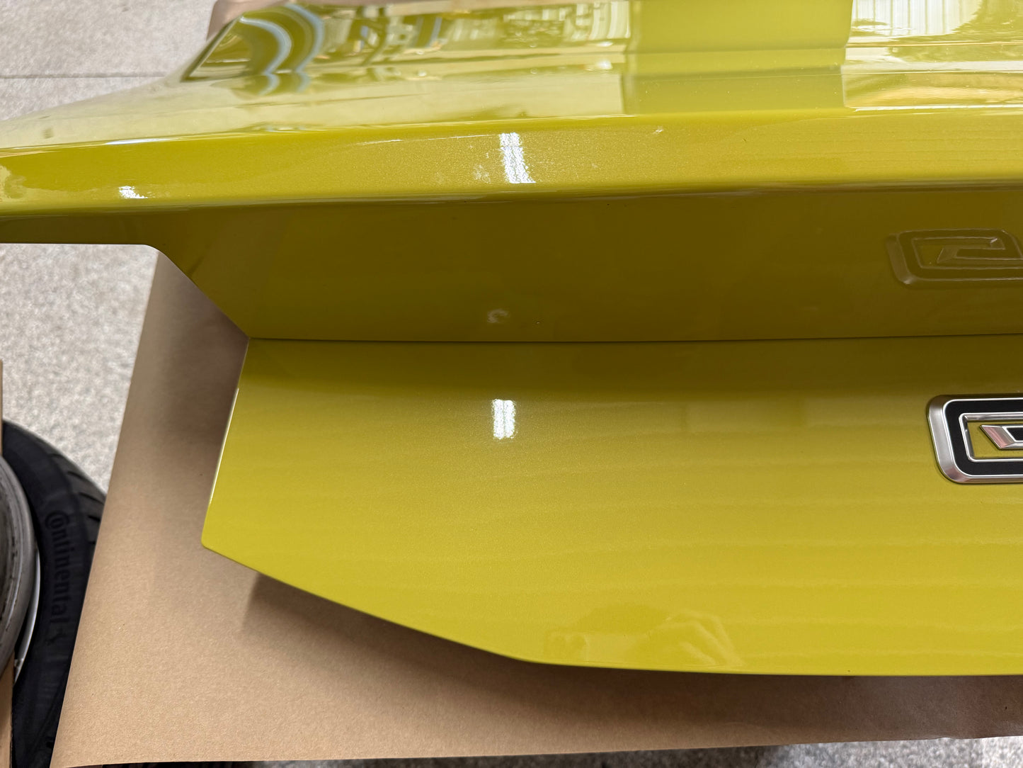 2024-2026 Ford Mustang GT Coupe Trunk Lid "B7" "Intense Lime Yellow Metallic"