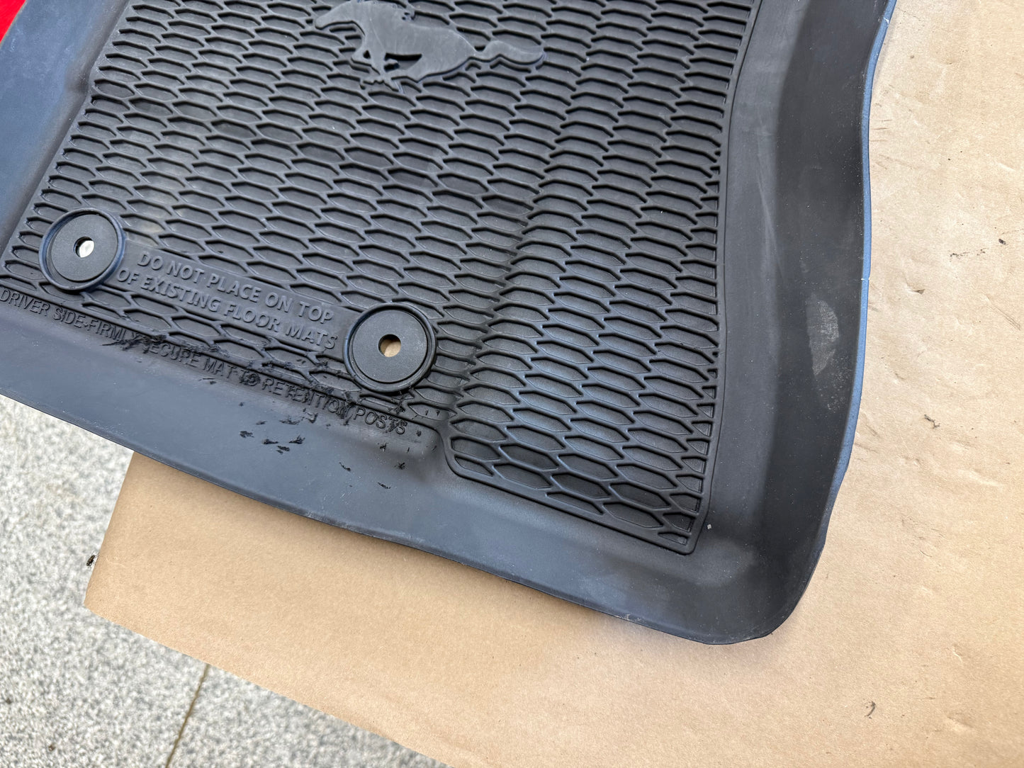 2015-2023 Ford Mustang Rubber Front & Rear Floor Mats