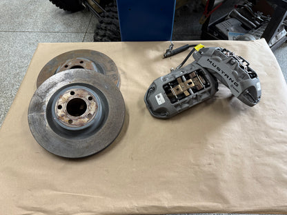 2024-2026 Ford Mustang GT Front 4 Piston BREMBO Brake Calipers Rotors 7k mi